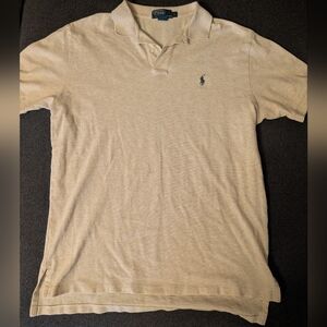 Polo by Ralph Lauren Men's L Tan Polo Shirt